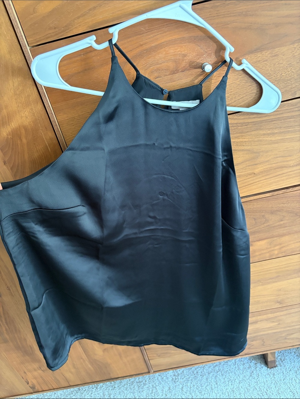 H&M Cami Black Silk top Size Large - Picture 4 of 13
